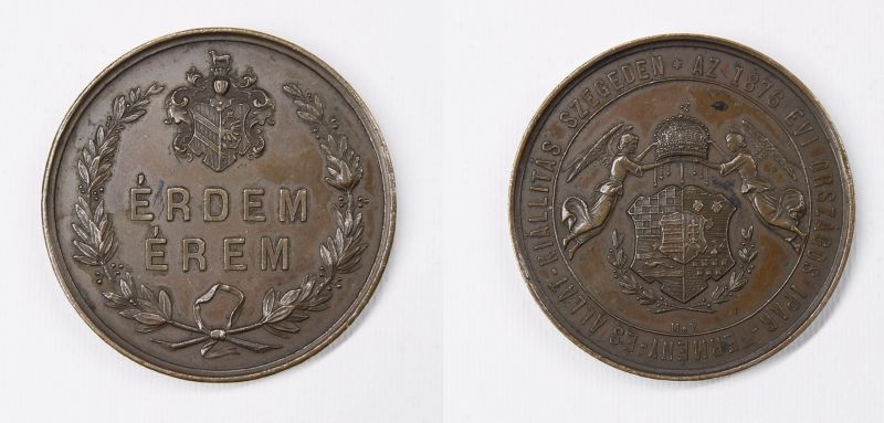 Ismeretlen magyar ötvös () - "Érdem érem" Szeged, 1876