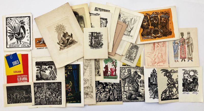 Ex libris () - 56 db, magyar és külföldi alkotóktól