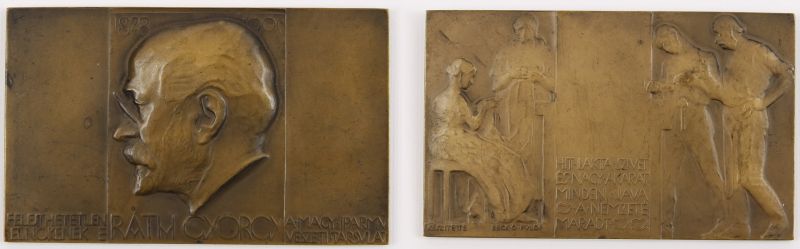 Beck Ö. Fülöp (1873 - 1945) - Ráth György emlékplakett