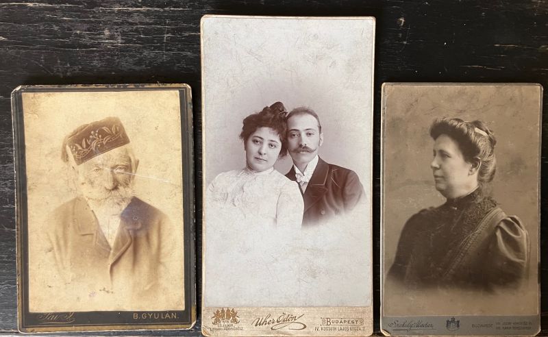 Fotó tétel () - Fáy Izidor, Czinczár Adolfné és egy azonosítatlan házaspár