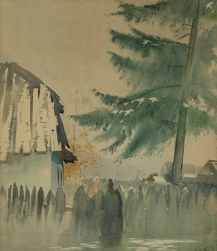 Csebi Pogány István (1908 - 1979) - Gyergyói ősz, 1941