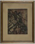 Egry József (1883 - 1951) - Rakodómunkások Lágymányoson, 1906 körül