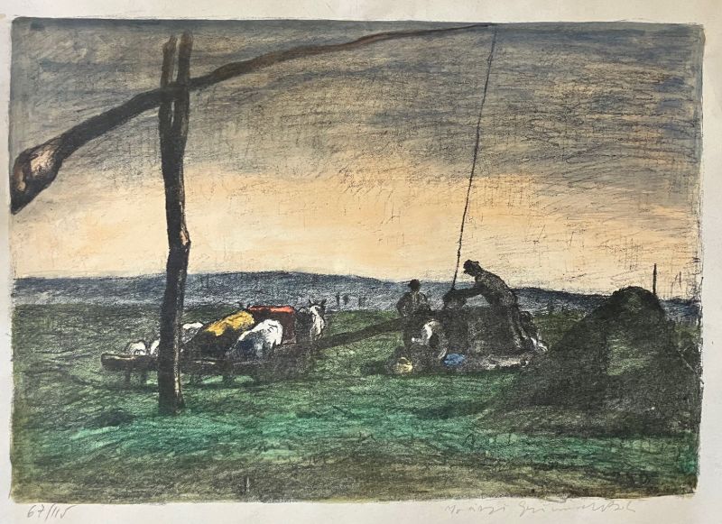 Iványi Grünwald Béla (1867 - 1940) - Gémeskútnál